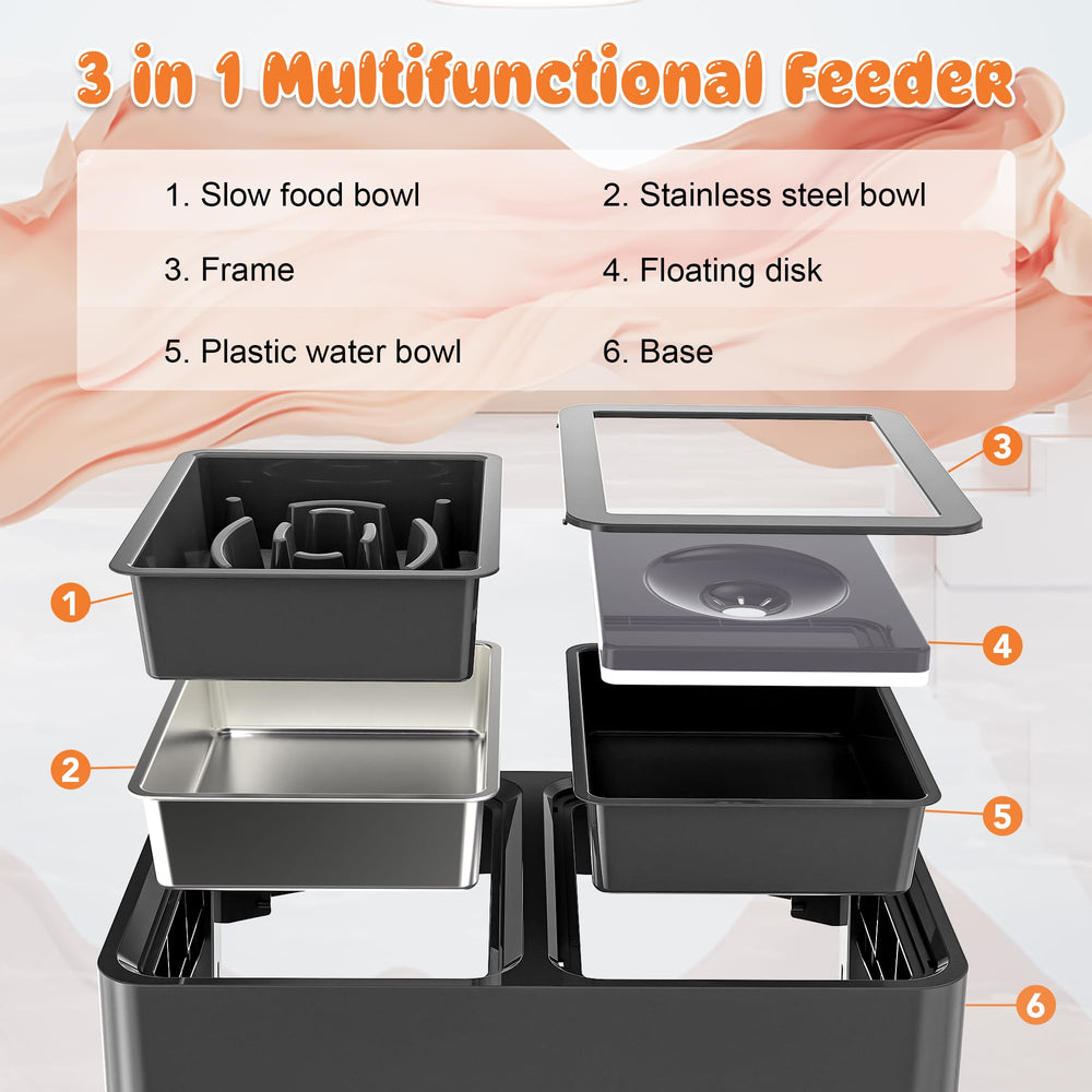 Decflow système nourriture lente chien favorise une dégustation plus calme.