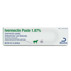 Goût pomme Dechra Ivermectine Pâte facilite l’administration.