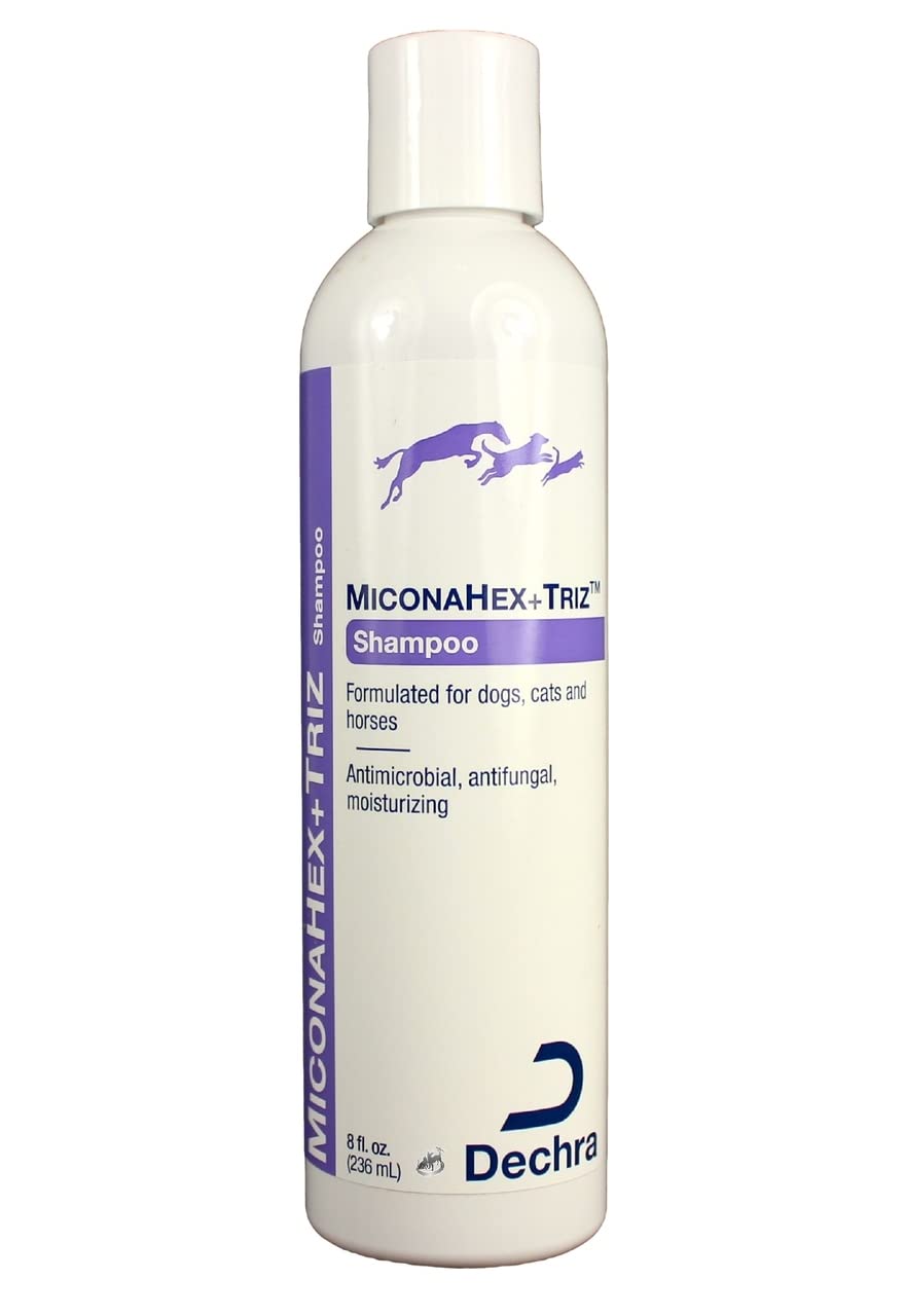 Bouteille Dechra MiconaHex+Triz prête à l’emploi pour soins cutanés chiens et chats.