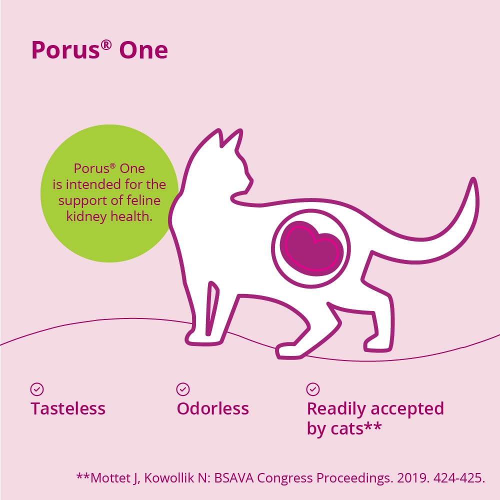 Porus One de Dechra, étiquette claire pour une référence produit rapide et fiable.