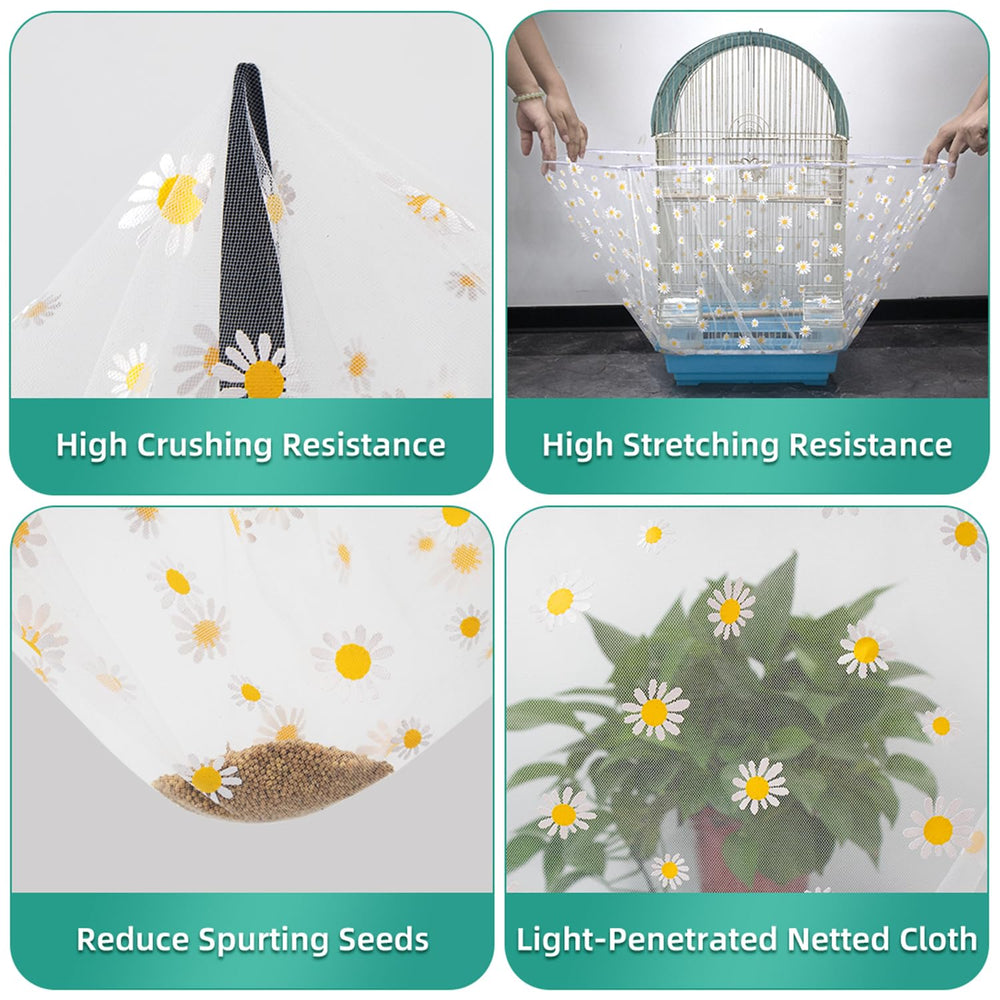 DECKALY reseau nylon pour cage oiseau respirant, meilleure circulation d'air.