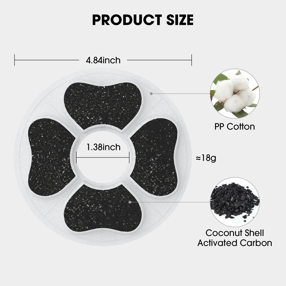 Eponges DEEIPET de filtration pour fontaine chat 74oz, réduction des résidus.