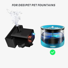 Pompe USB DEEIPET 1,8 m, pratique et connectique flexible pour votre fontaine.