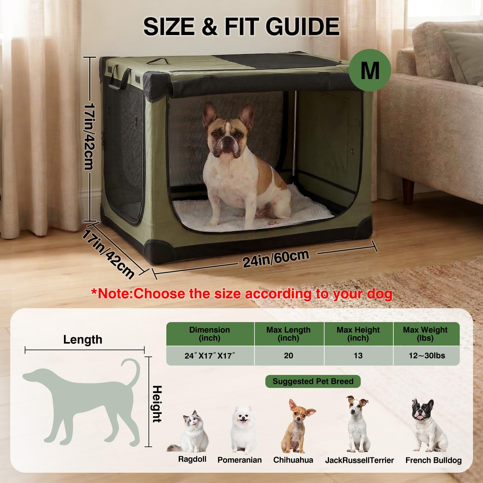 Cage Deekuiwi avec 4 fermetures-eclair et accès pratique.