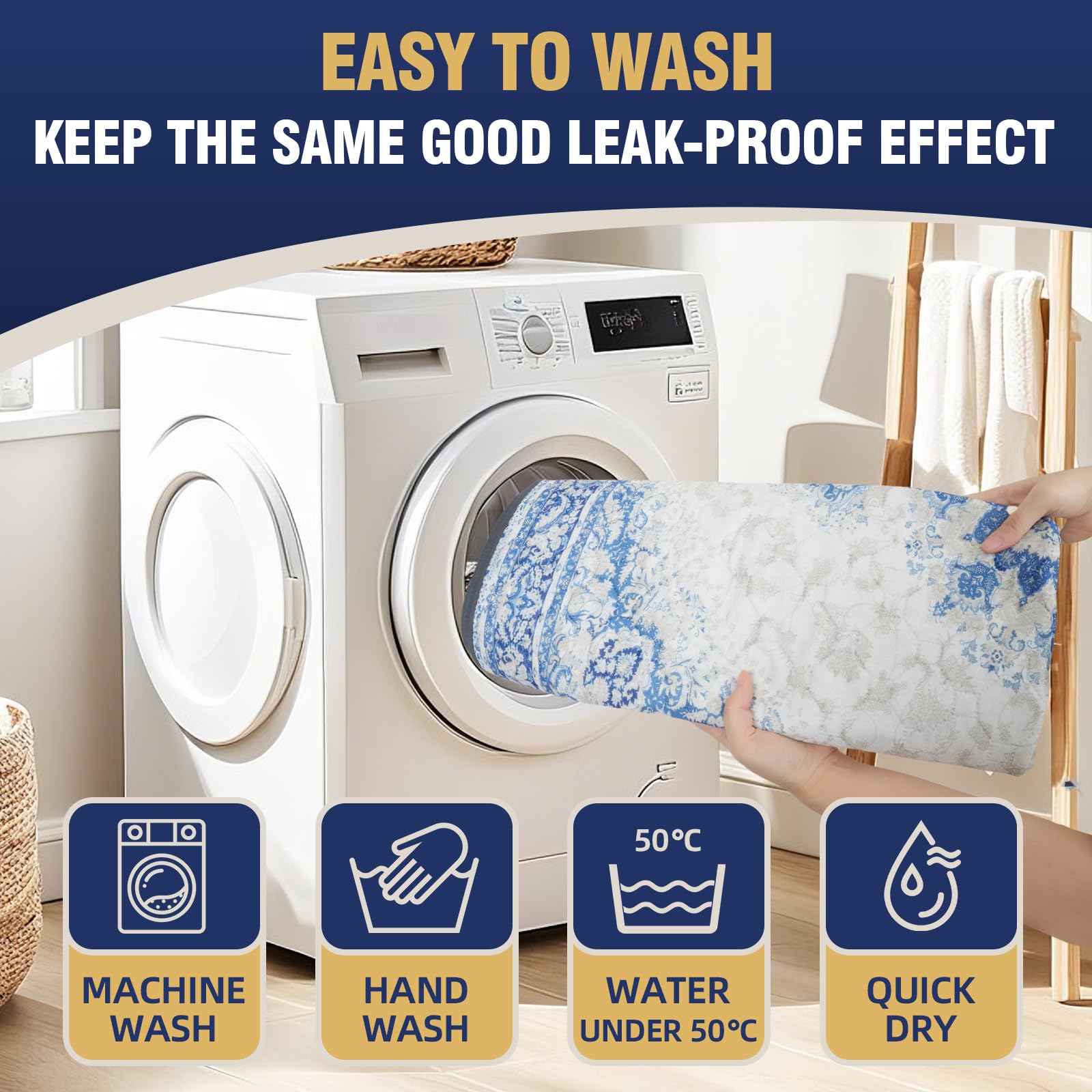 Deep Dear lavage facile: réutilisable et compatible machine.