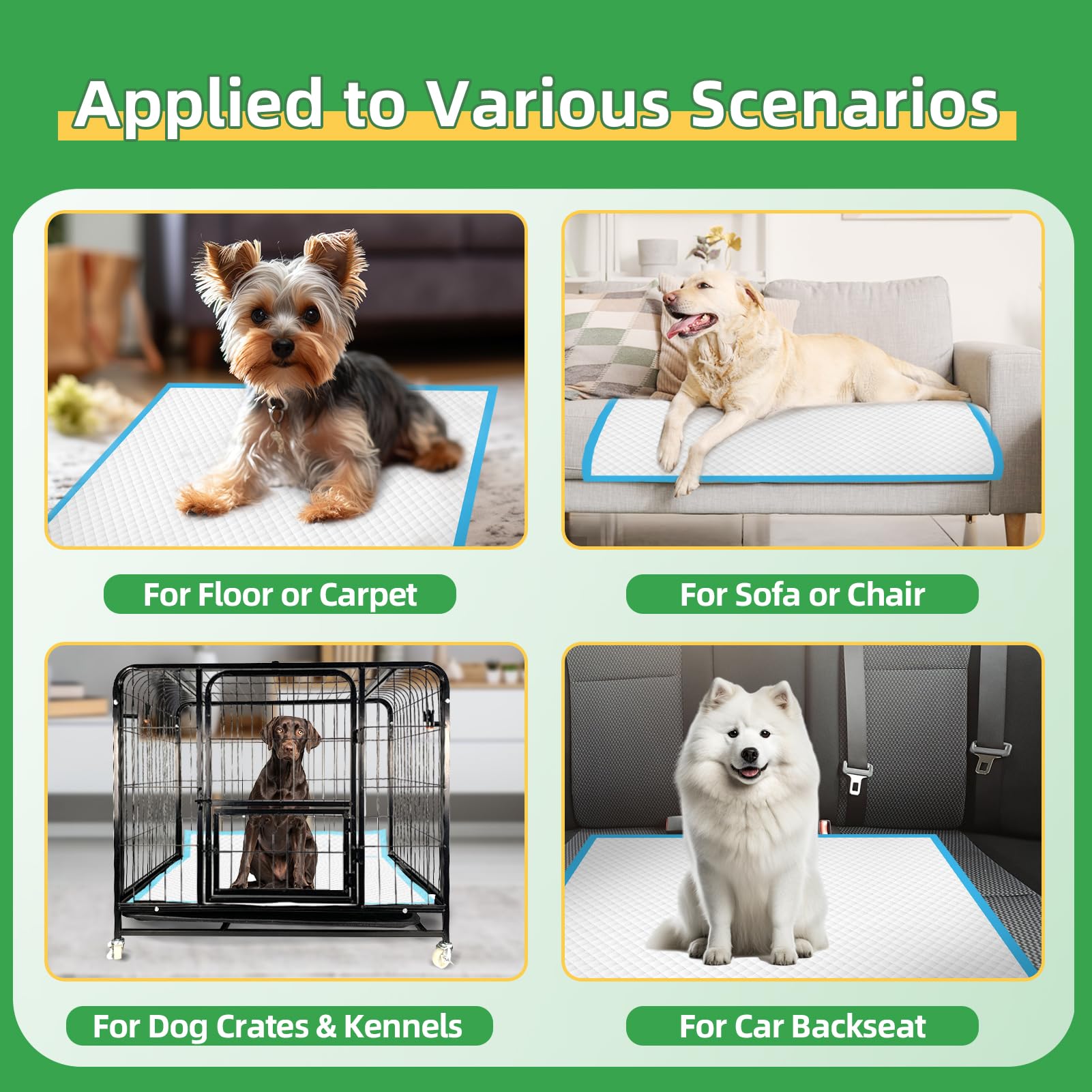 Deep Dear tapis sécurisé et résistant aux griffes XXL 30x36: idéal pour chiens et chats.