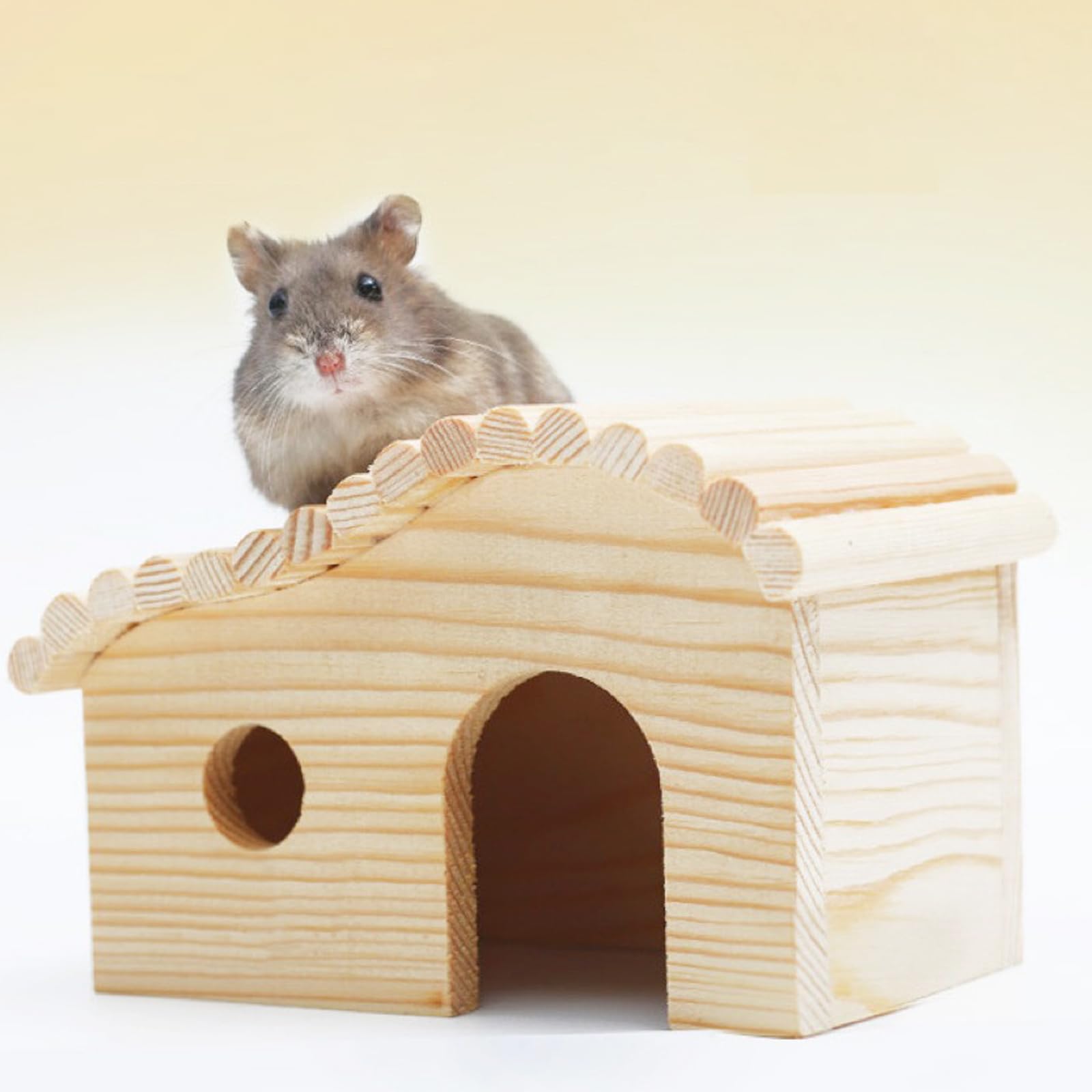 DEFKIYT Hideout petites-fenêtres, cache-cache stimulant pour hamsters curieux.
