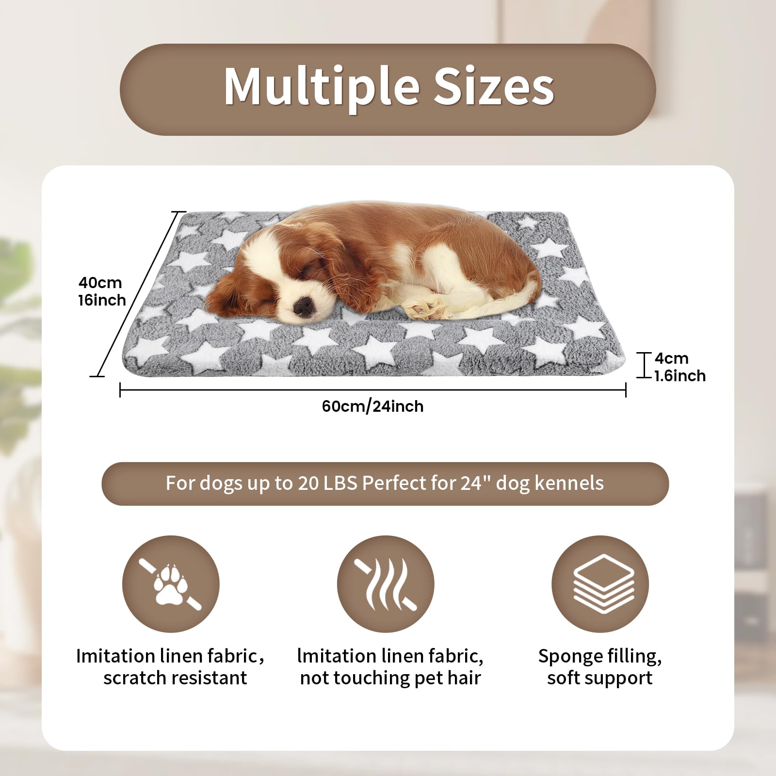 Dekeyoo tapis peluche doux – chaleur cosy pour l'hiver.
