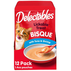 Delectables Bisque poche thon crevettes texture lisse invite a l ingestion