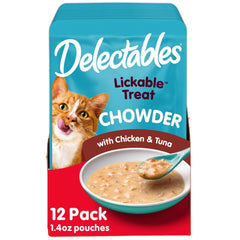 Delectables Chowder Thon-Poulet Garniture offre texture onctueuse pour nourrir avec plaisir