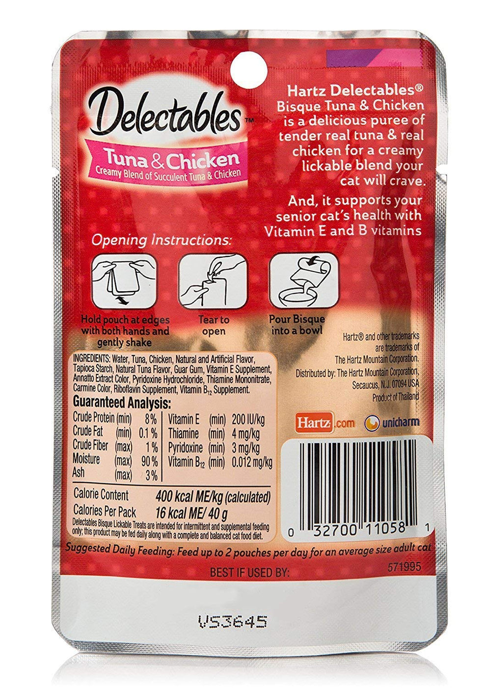 Delectables Hartz Bisque texture crèmeuse, facile à servir sur la nourriture.