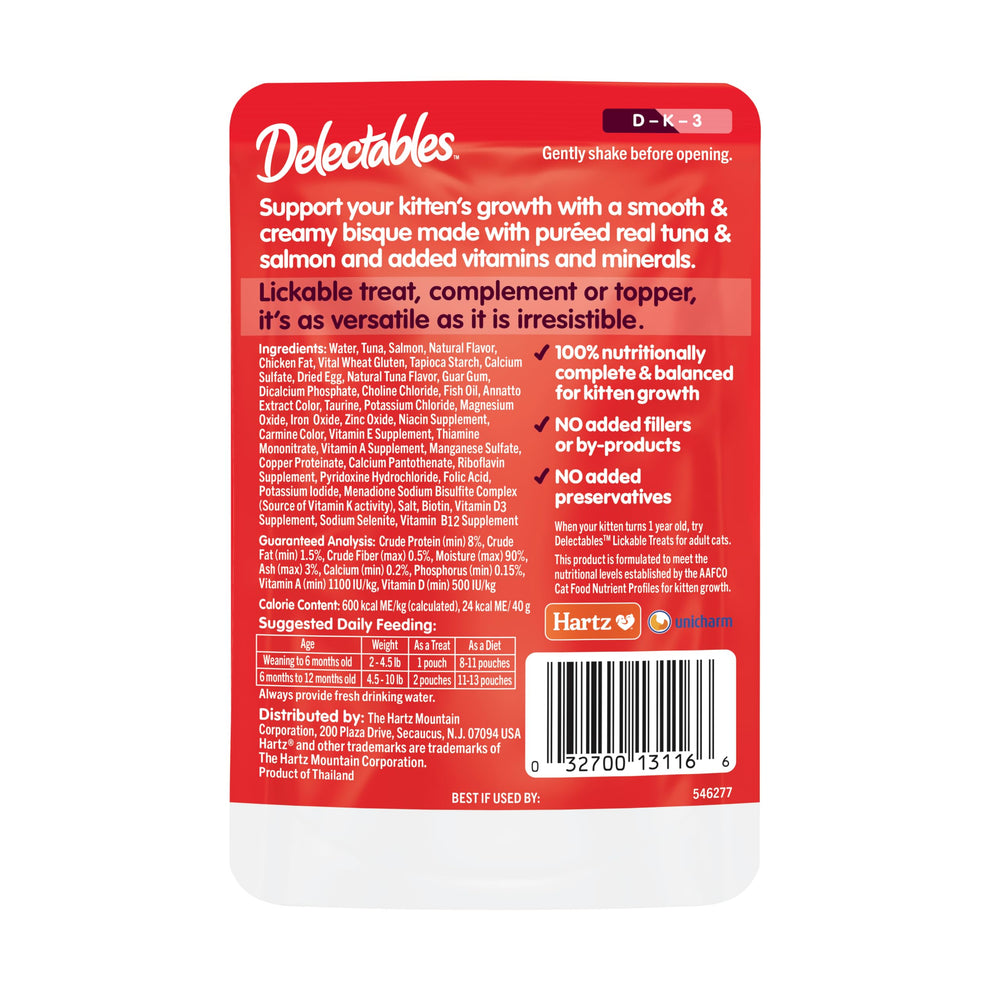 Sans conservateurs ajoutés dans Delectables Lickable Bisque.