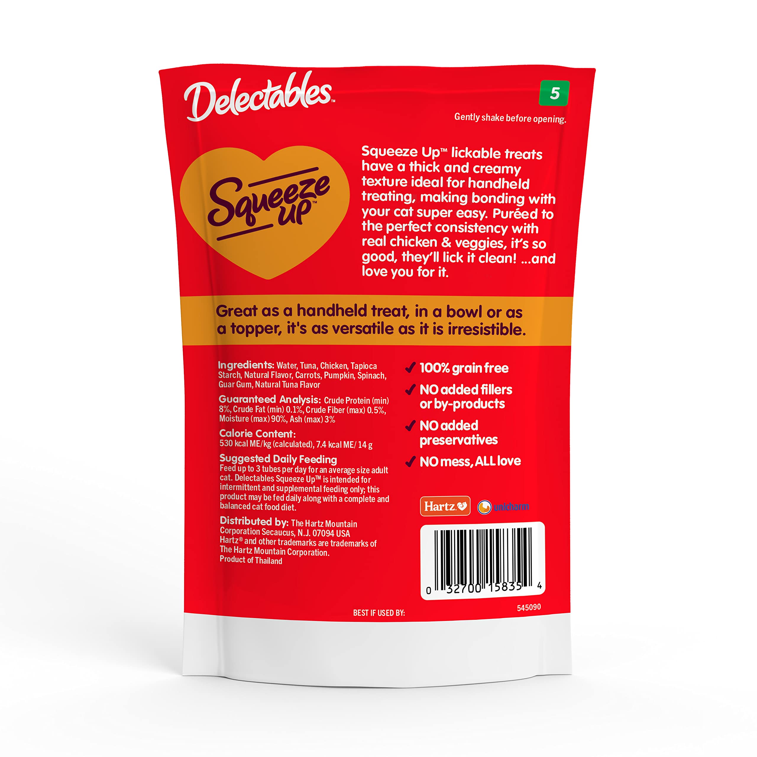 Delectables Squeeze Up: adapté pour chats adultes et seniors.