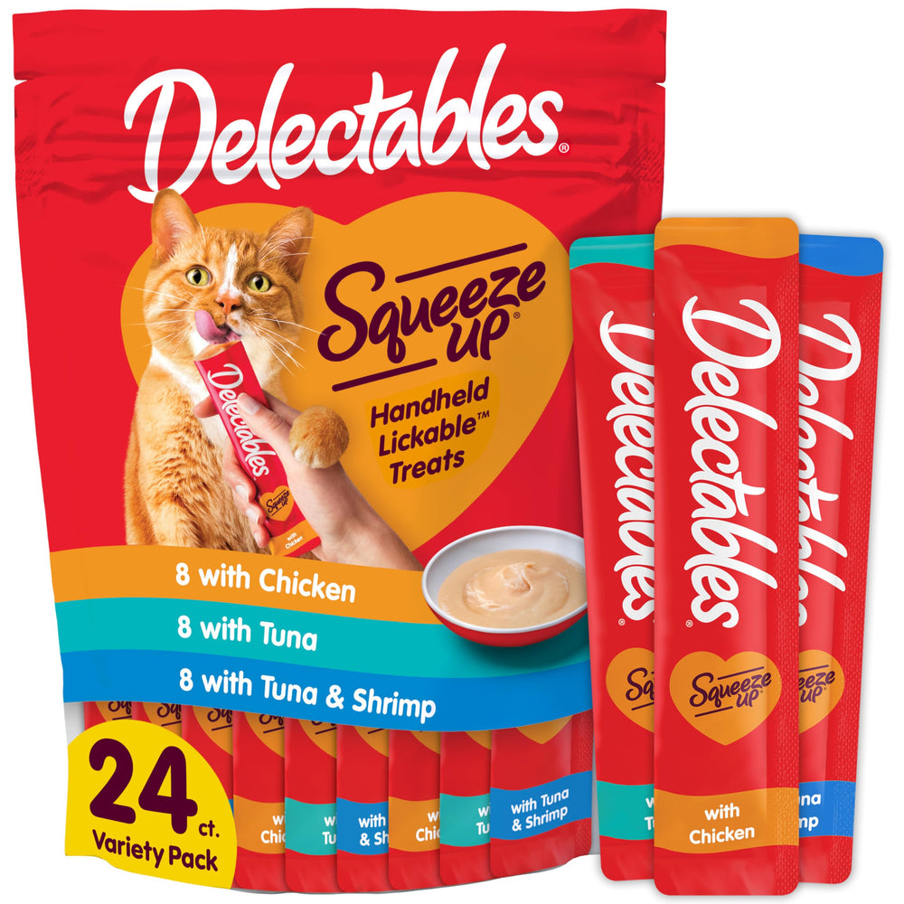 Pack Delectables Squeeze Up: 24 tubes, friandises faciles et sans dégâts.