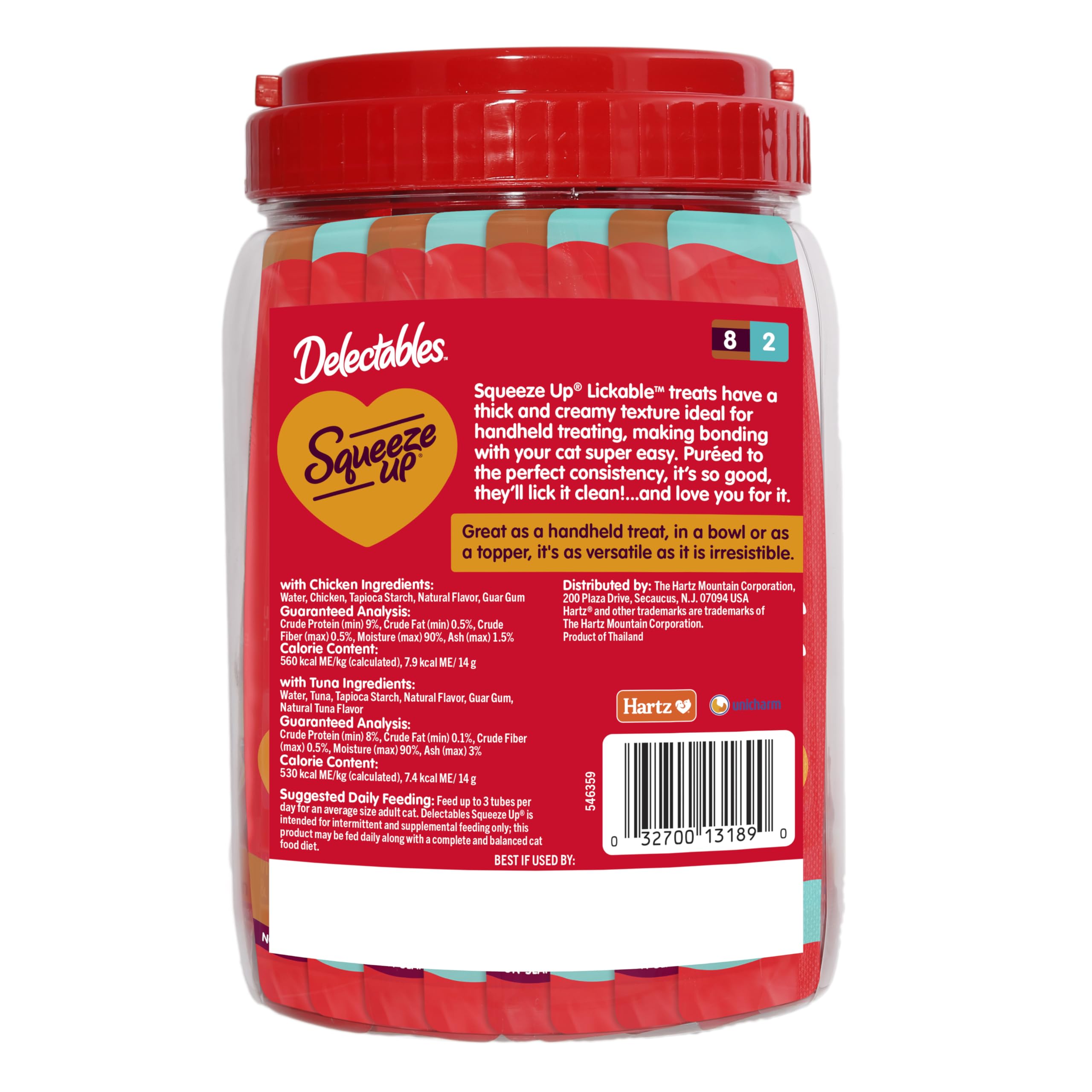 Format portable Delectables Squeeze Up pour sorties avec chat