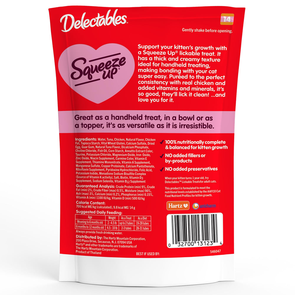 Sans-conservateurs Delectables Squeeze Up garantit une friandise sans additifs indésirables.