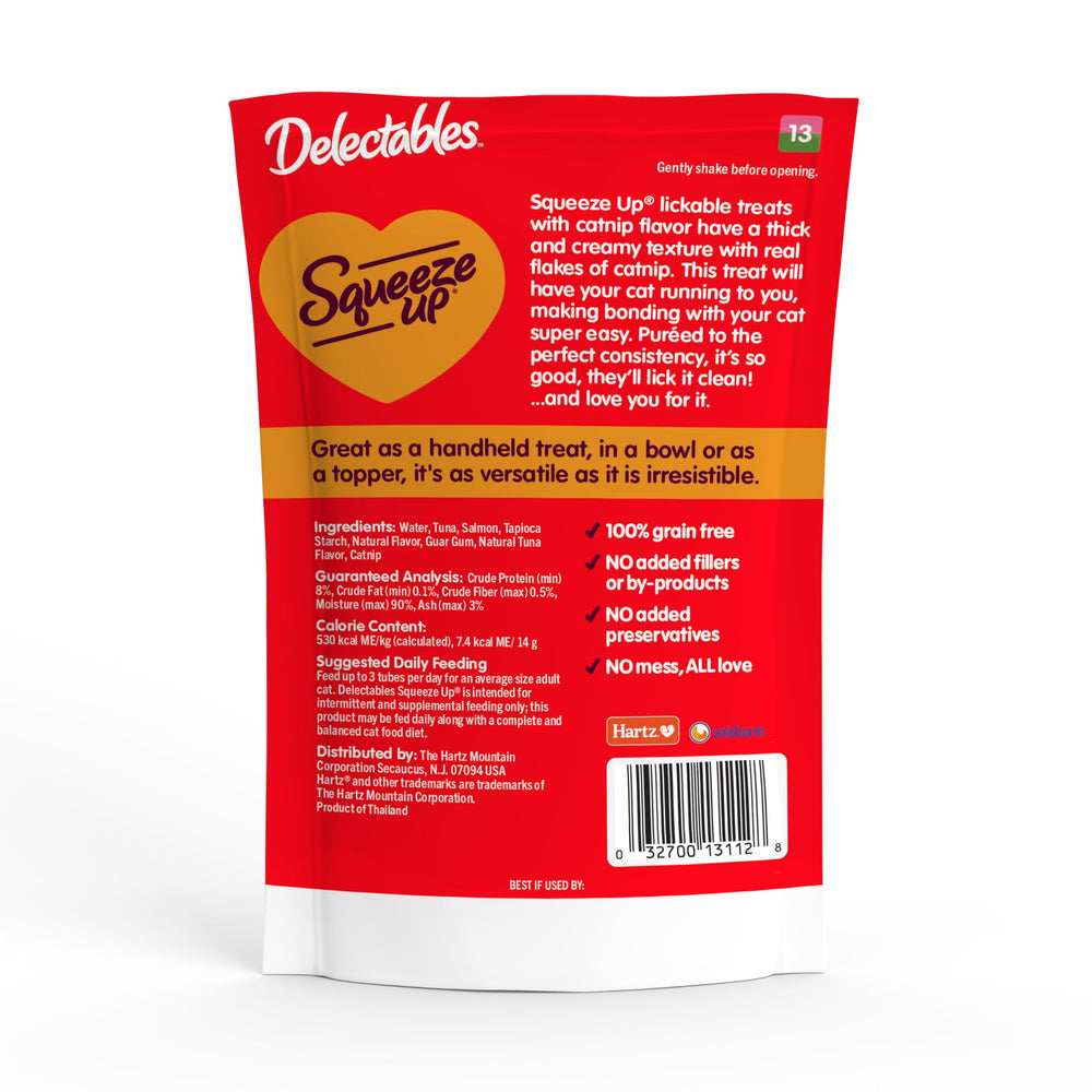 Ingrédients de qualité dans Delectables Squeeze Up, friandise sans céréales.