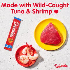 Delectables Squeeze Up: friandise à tenir en main pour renforcer le lien avec votre chat.