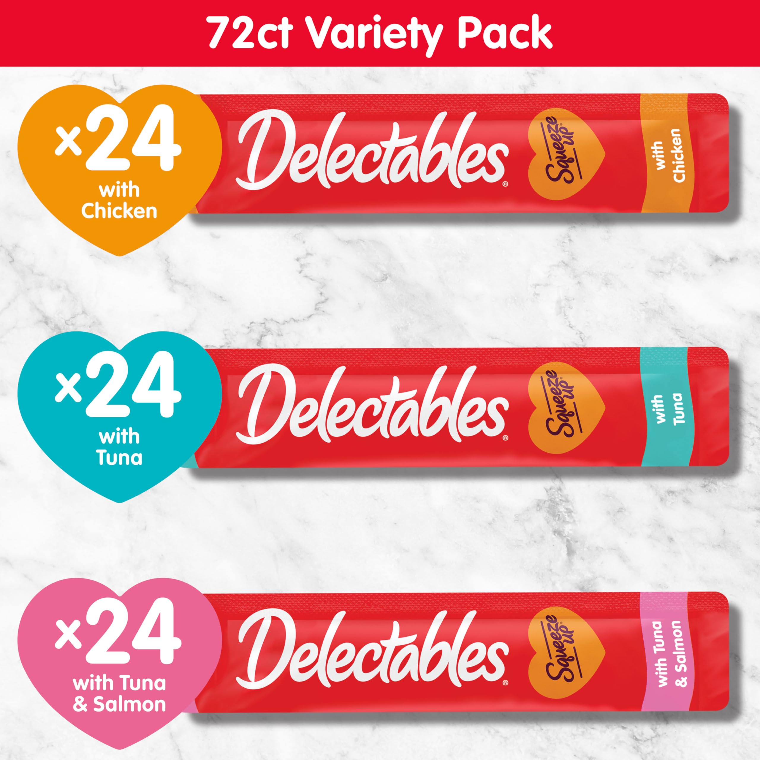 Delectables Squeeze Up, produits sans céréales et sans additifs, friandise légère et sûre.