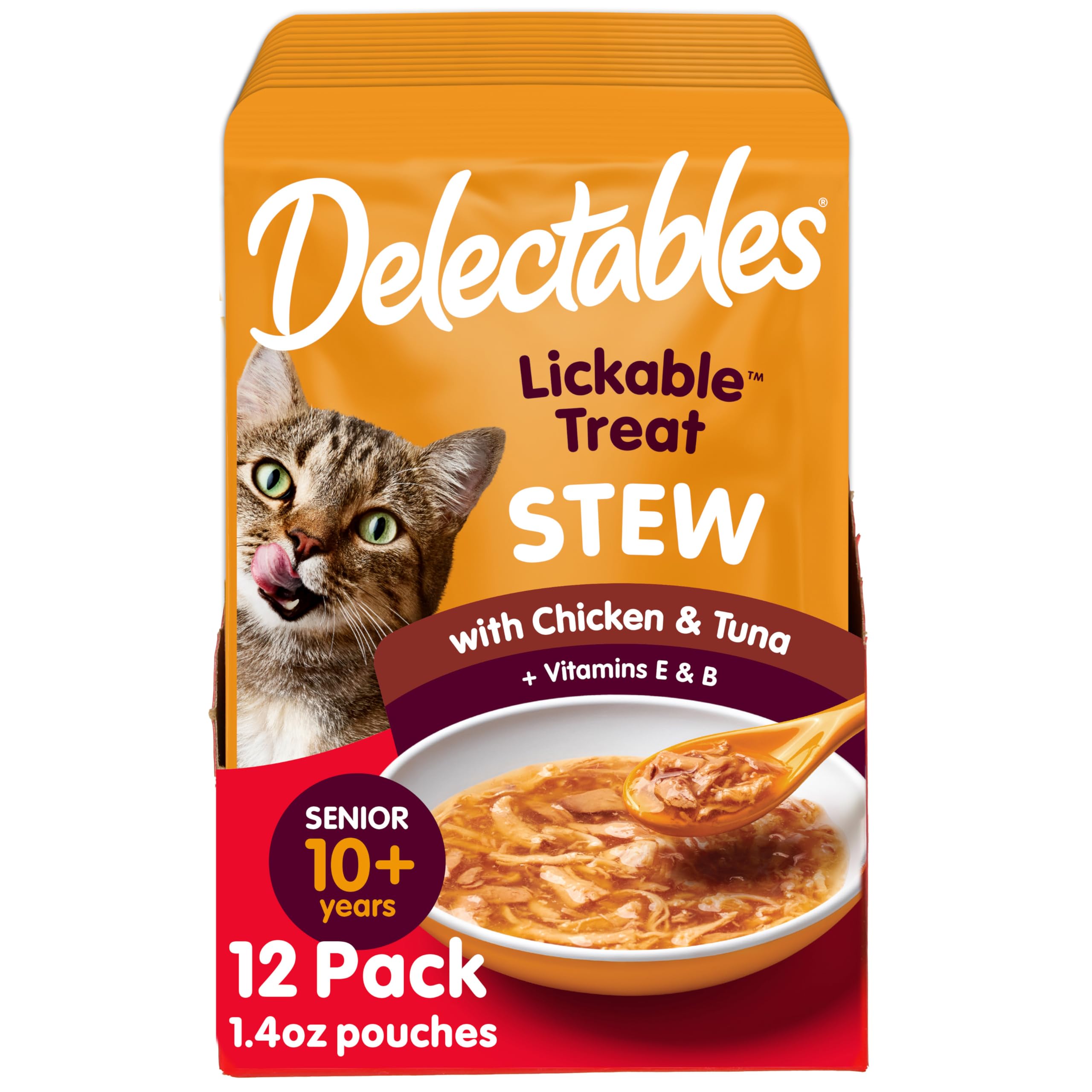 Delectables Stew Senior Chat – texture onctueuse dans un bol attrayant.