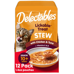 Delectables Stew Senior Chat – texture onctueuse dans un bol attrayant.
