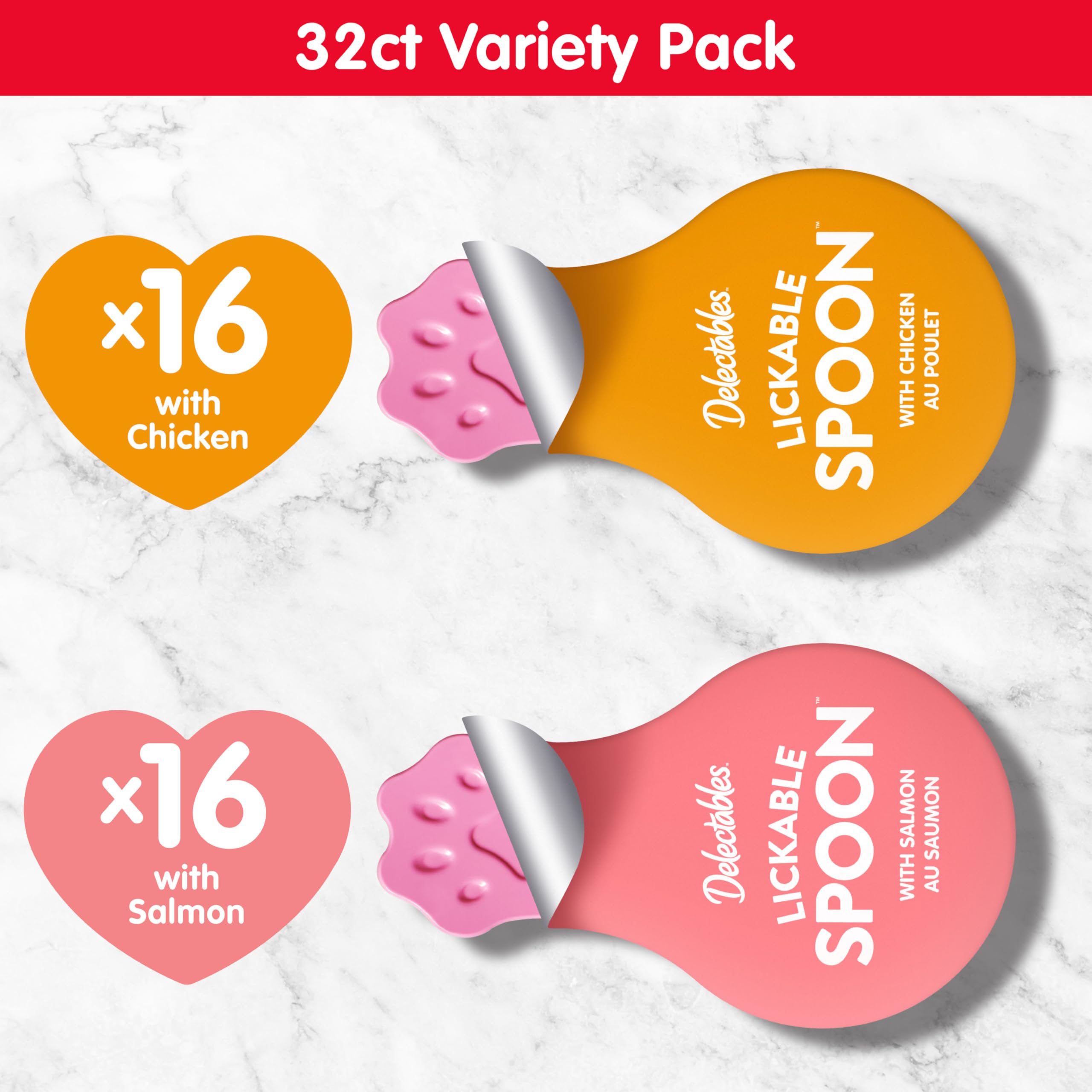 Variété Delectables 32 portions – choix savoureux pour chats gourmands