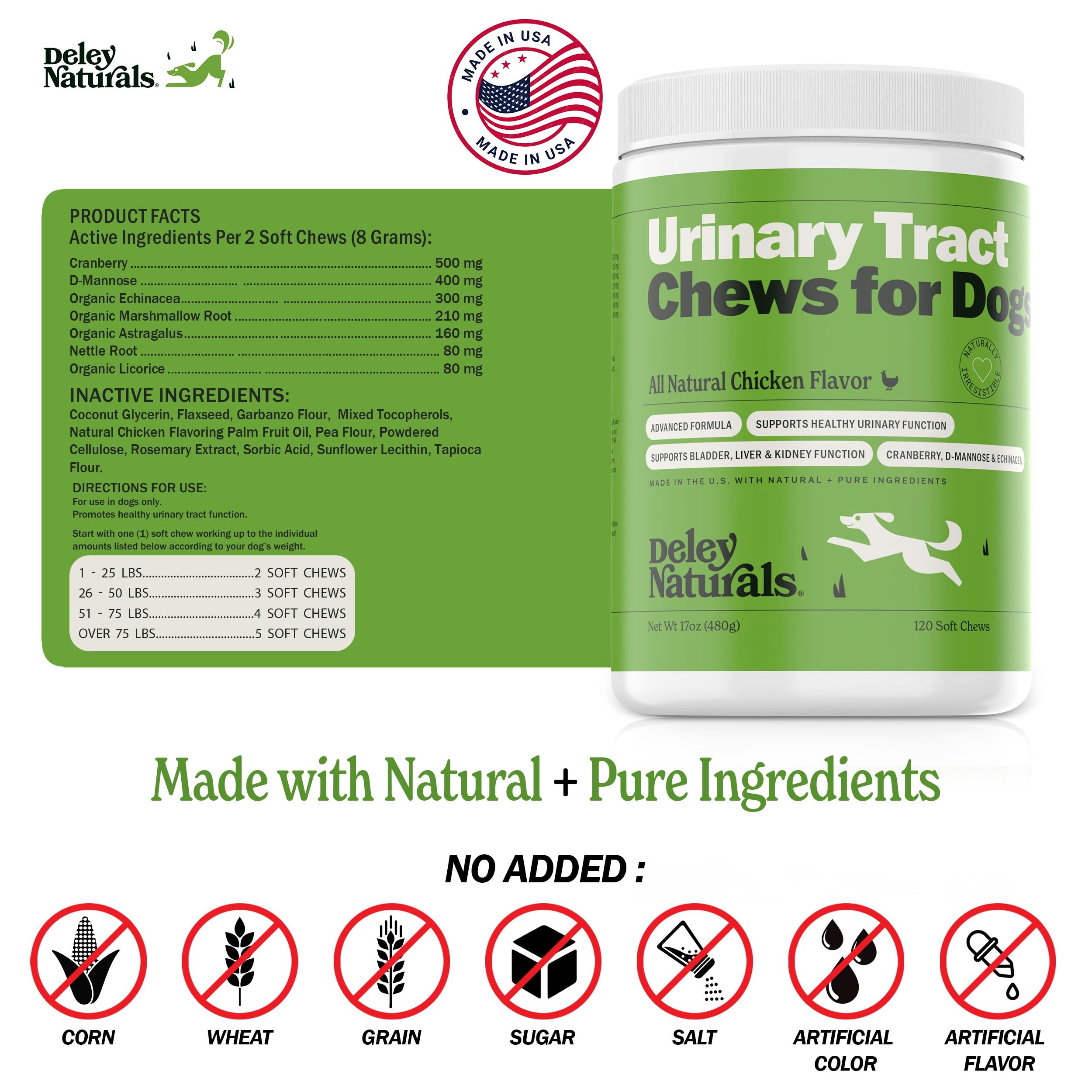 Bouchées Deley Naturals faciles à donner au quotidien pour chien.