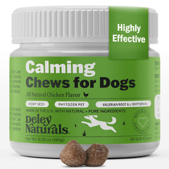 Deley Naturals bouteille friandises apaisantes chien, calme lors des trajets.