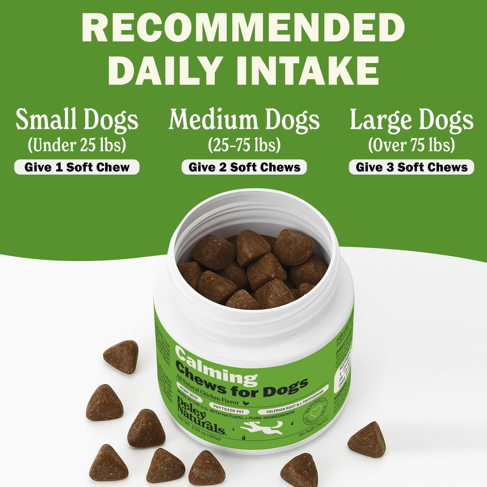 Friandises Deley Naturals pour séparation et voyage avec votre chien.