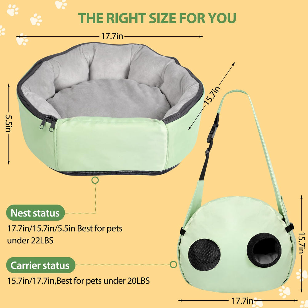 Capacité DELOMENPA jusqu’à 22 lb adaptée pour chats et petits chiens.