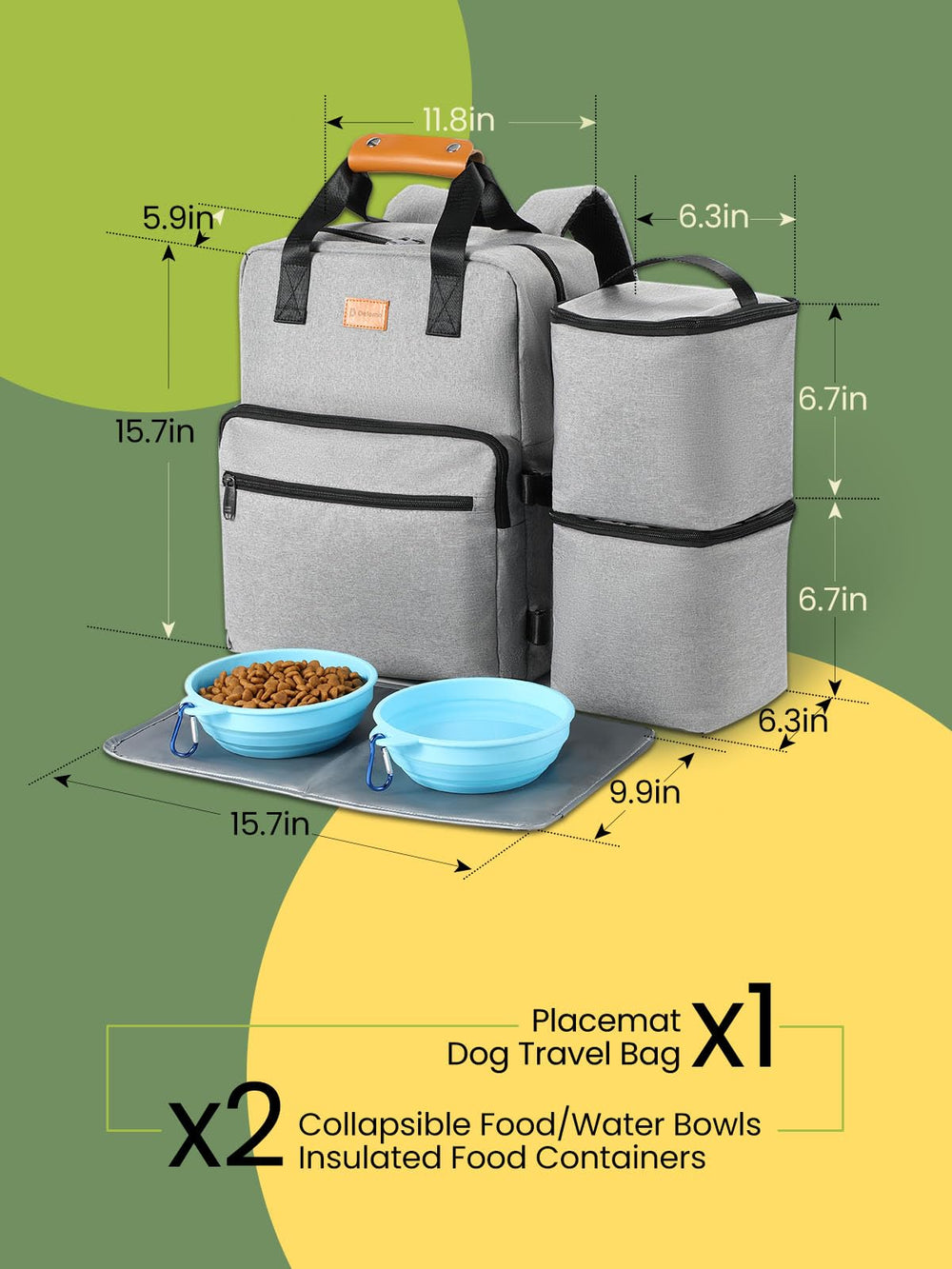 DELOMO bols pliables 12oz, repas propres et faciles lors des pauses