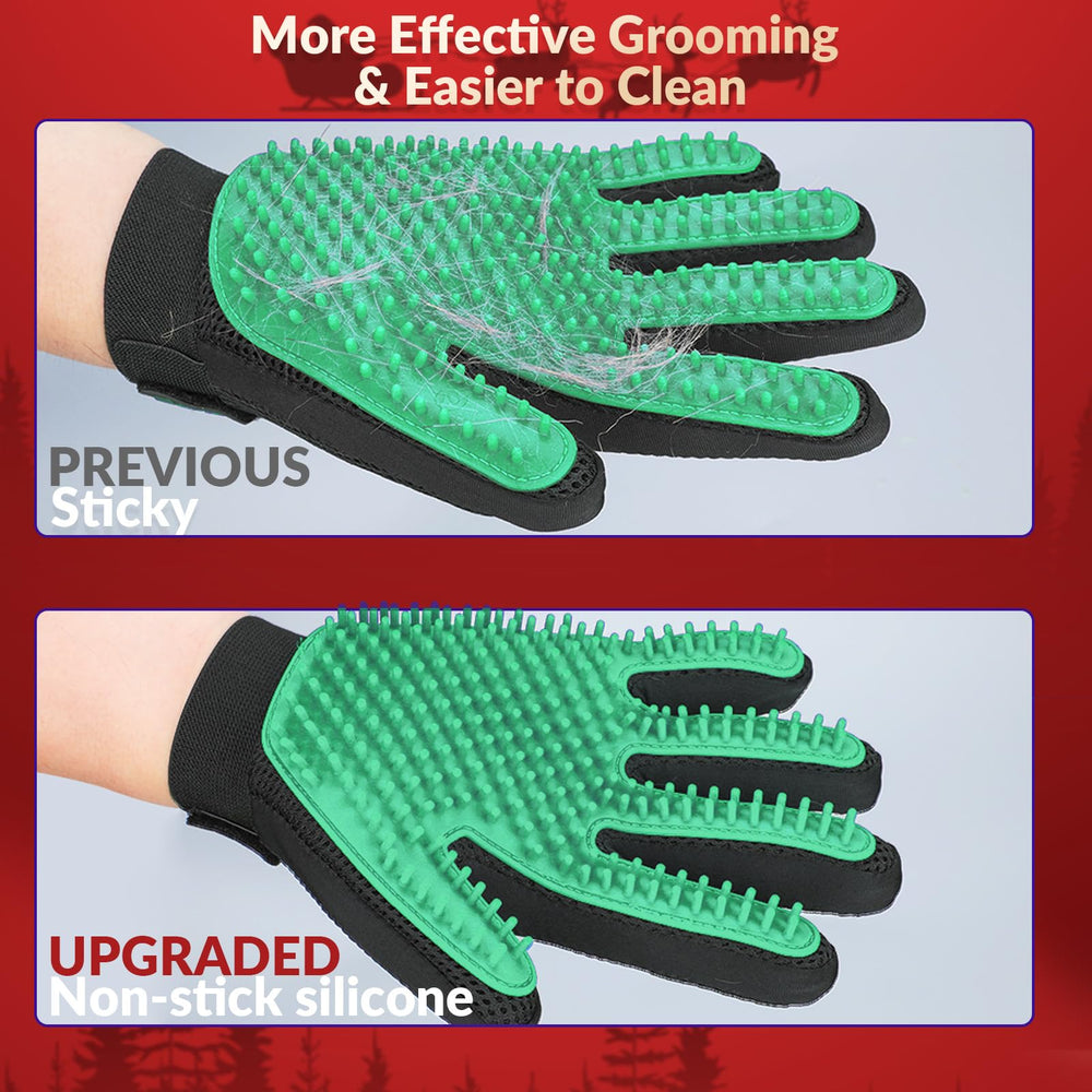 Gants DELOMO pour chiens et chats, dépoilage efficace et agréable.
