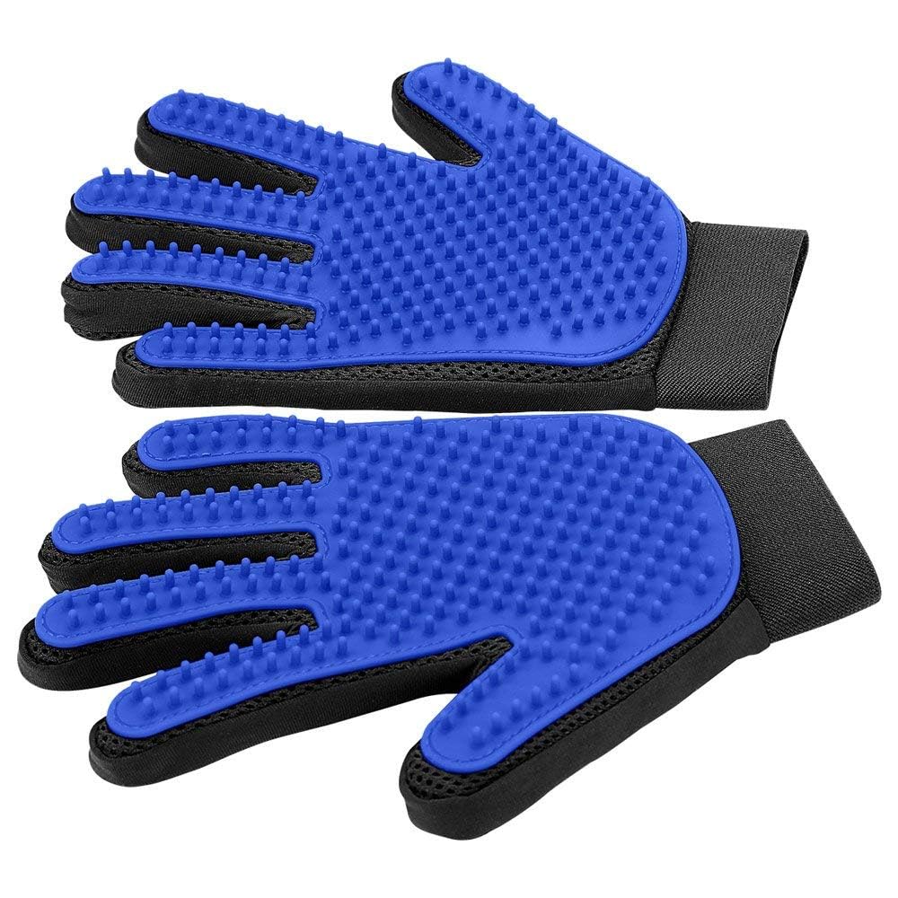 Gants DELOMO pour éliminer les poils, massage apaisant pendant le toilettage.