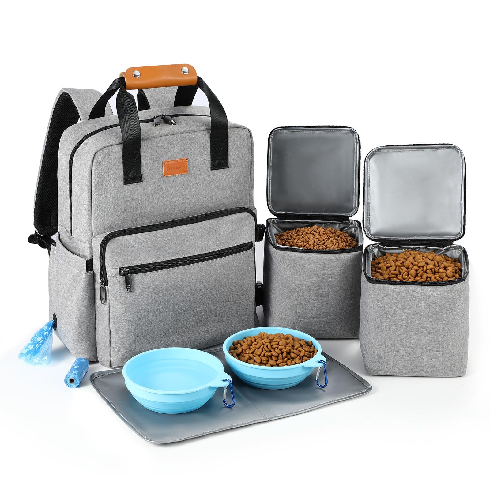 DELOMO sac voyage chien 25L, organisation pratique pour week-ends et vacances