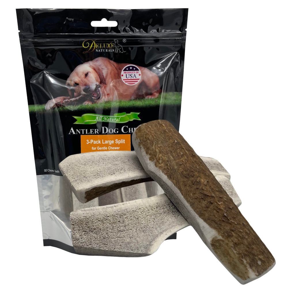 Deluxe Naturals élans fendues – petit chien: taille idéale pour chiots et chiens délicats.