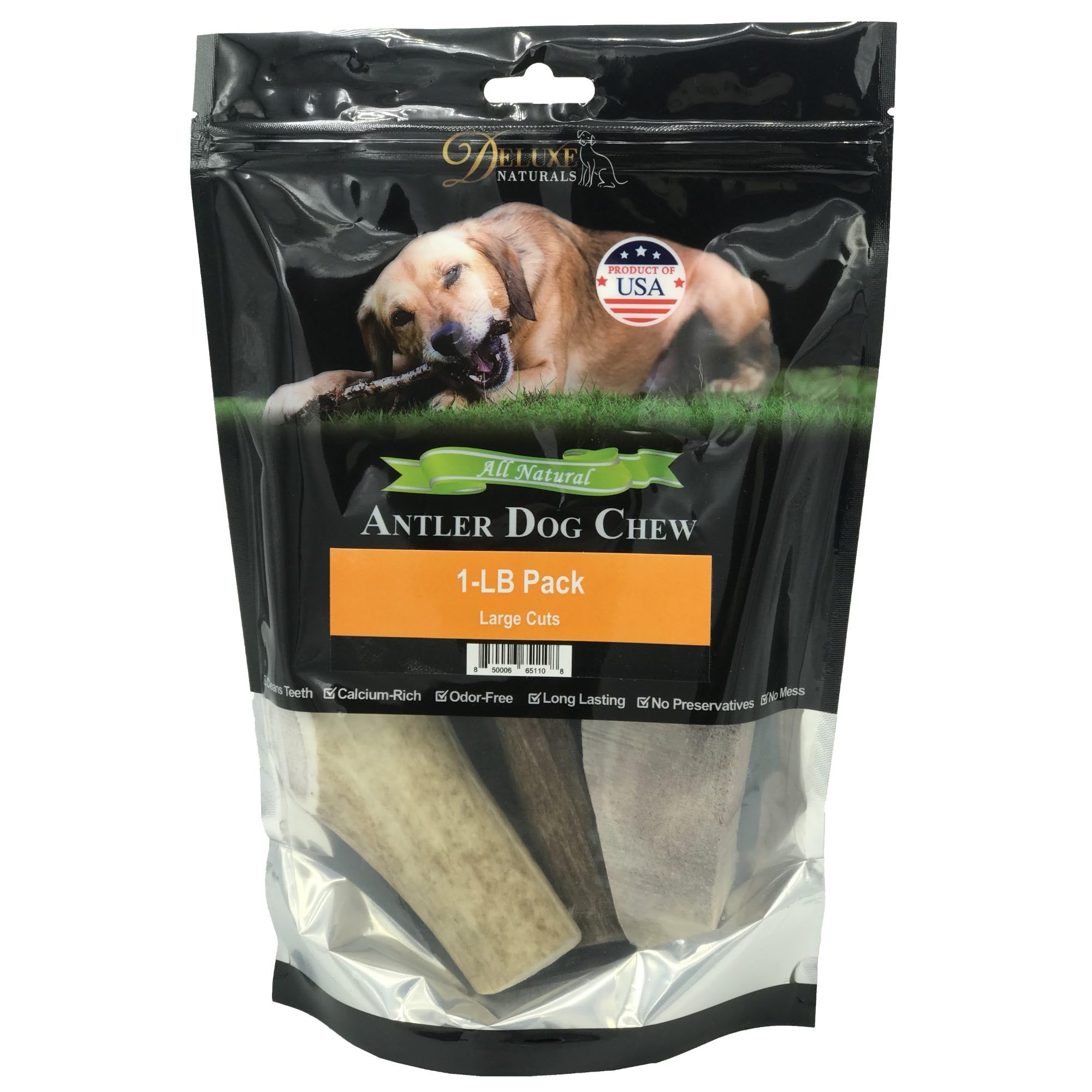 Deluxe Naturals indique que le produit peut aider à réduire l’ennui des chiens.