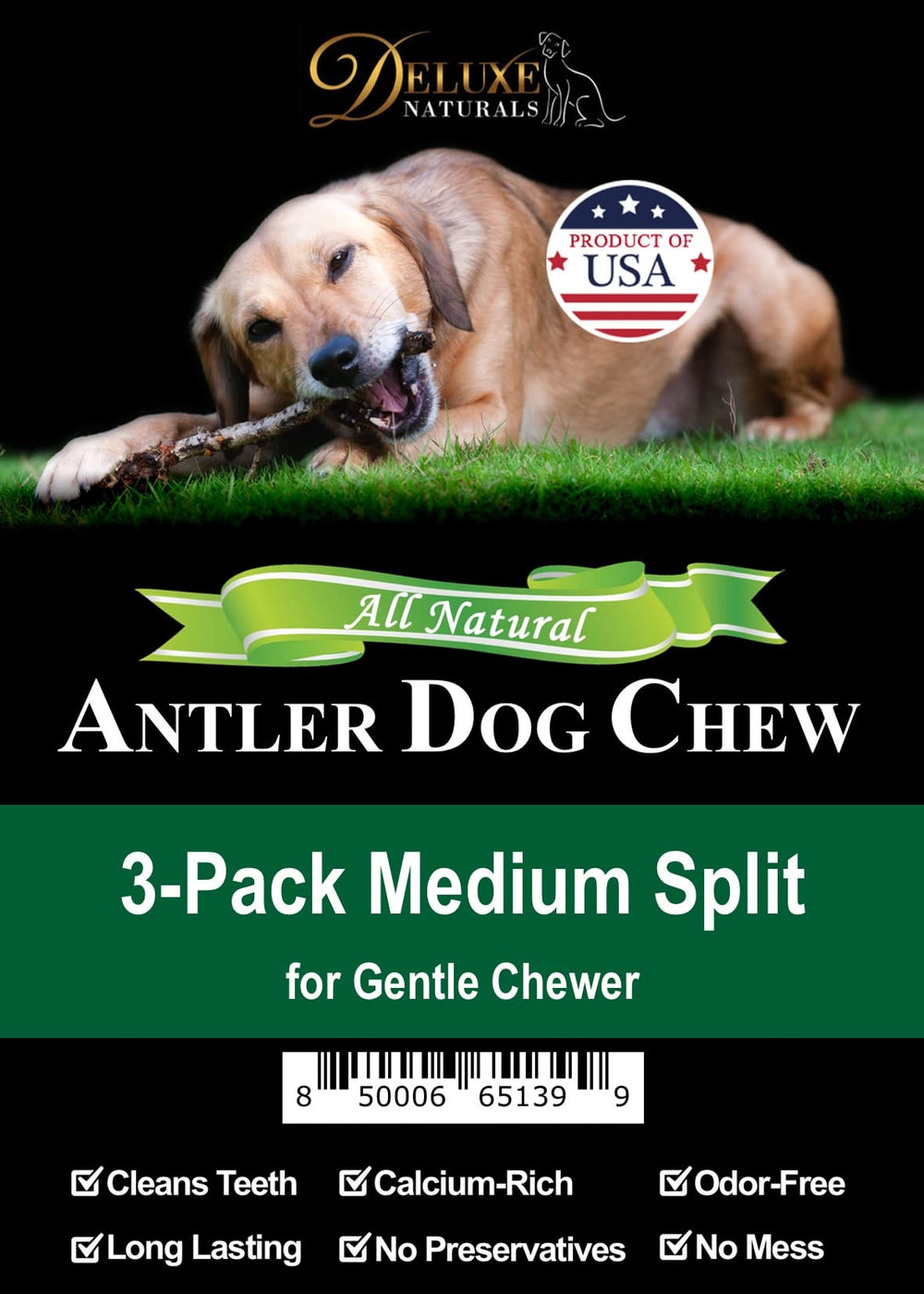 Deluxe Naturals pièces coupées pour mâchage facile chez petits chiens