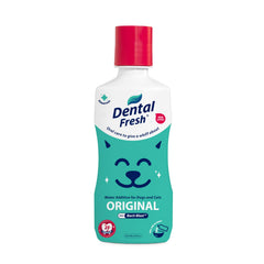 Dental Fresh additif eau chiens chats – aide l'hygiène bucco-dentaire sans brossage.