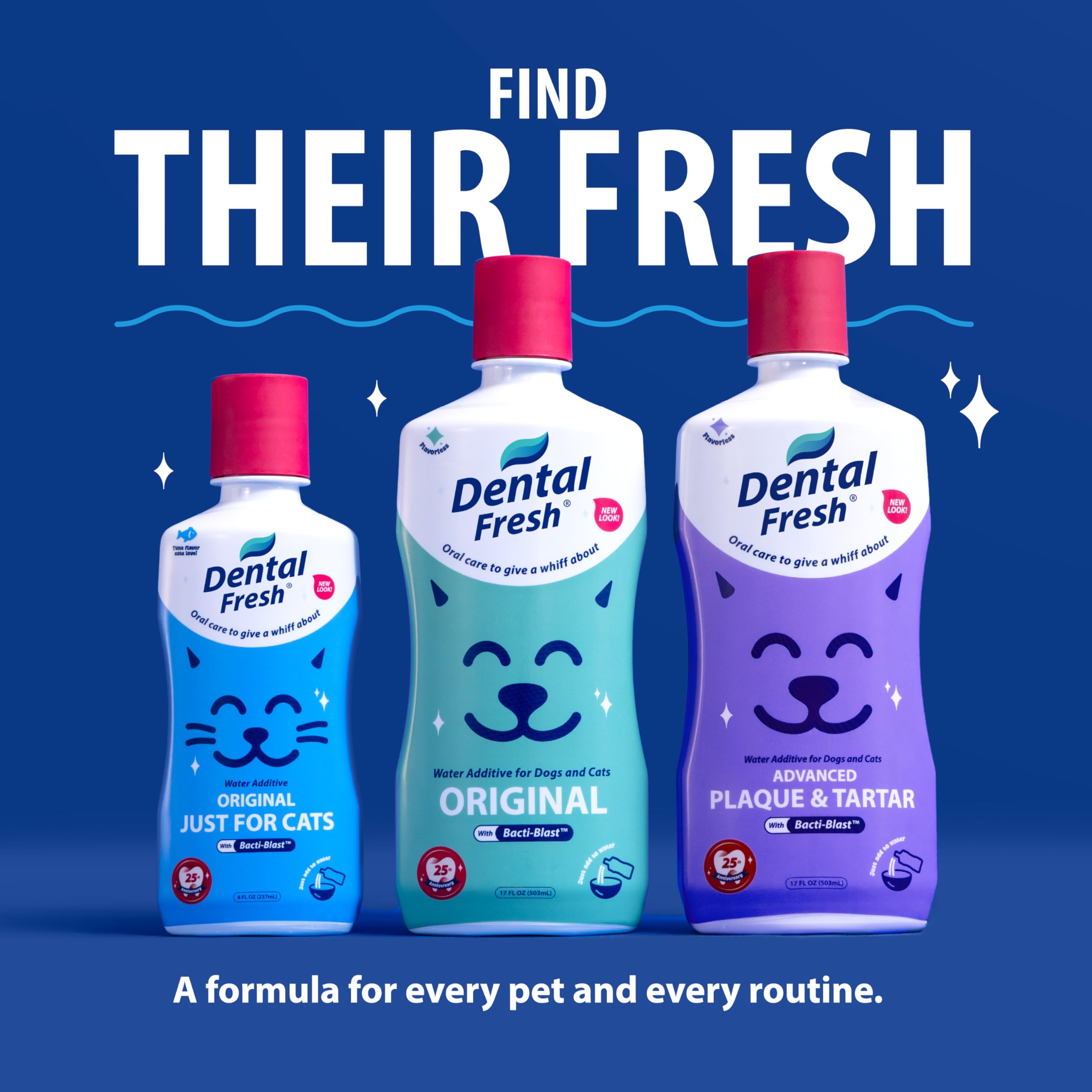 Bol propre et frais grâce à l’ajout Dental Fresh.