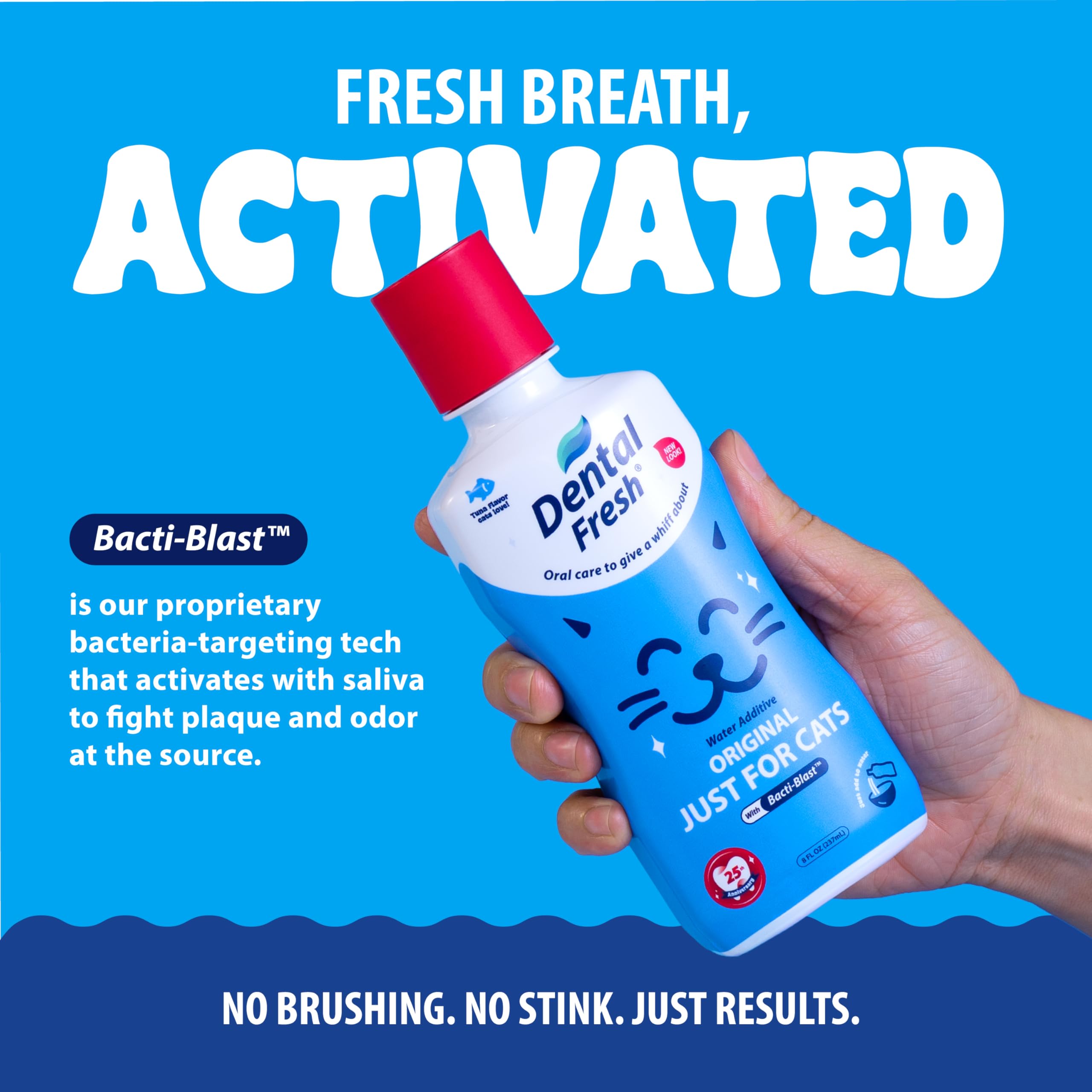 Dental Fresh recommandé par les vétérinaires pour les soins buccaux.