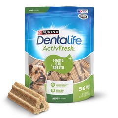 DentaLife ActivFresh: boîte 56 friettes dentaires pour petits chiens.