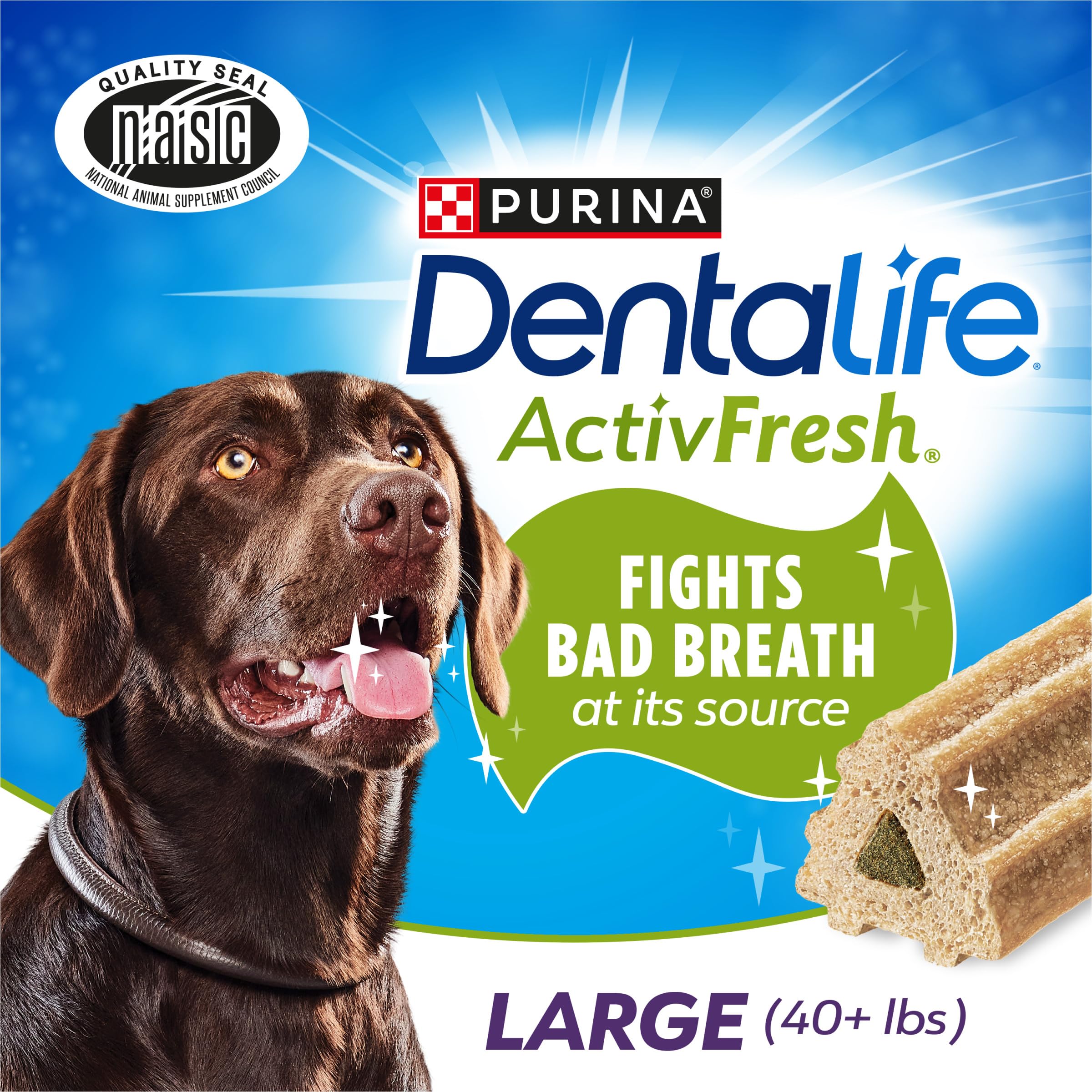 Dentalife ActivFresh : os à mâcher poulet pour grands chiens, routine dentaire