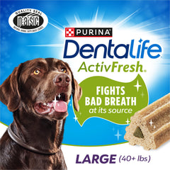 Dentalife ActivFresh : os à mâcher poulet pour grands chiens, routine dentaire
