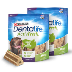 Dentalife ActivFresh : paquet de 2, os à mâcher pour grands chiens, haleine fraîche