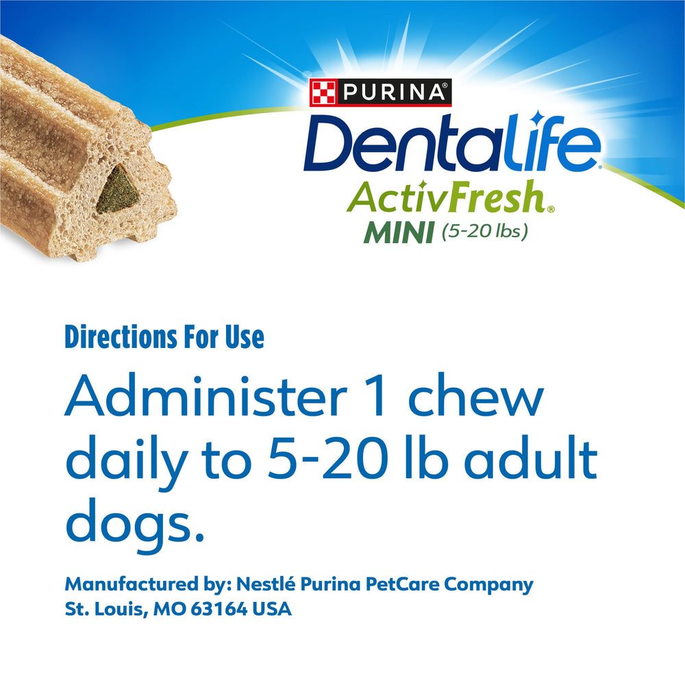 DentaLife ActivFresh sachet reutilisable, rangement pratique entre les repas.