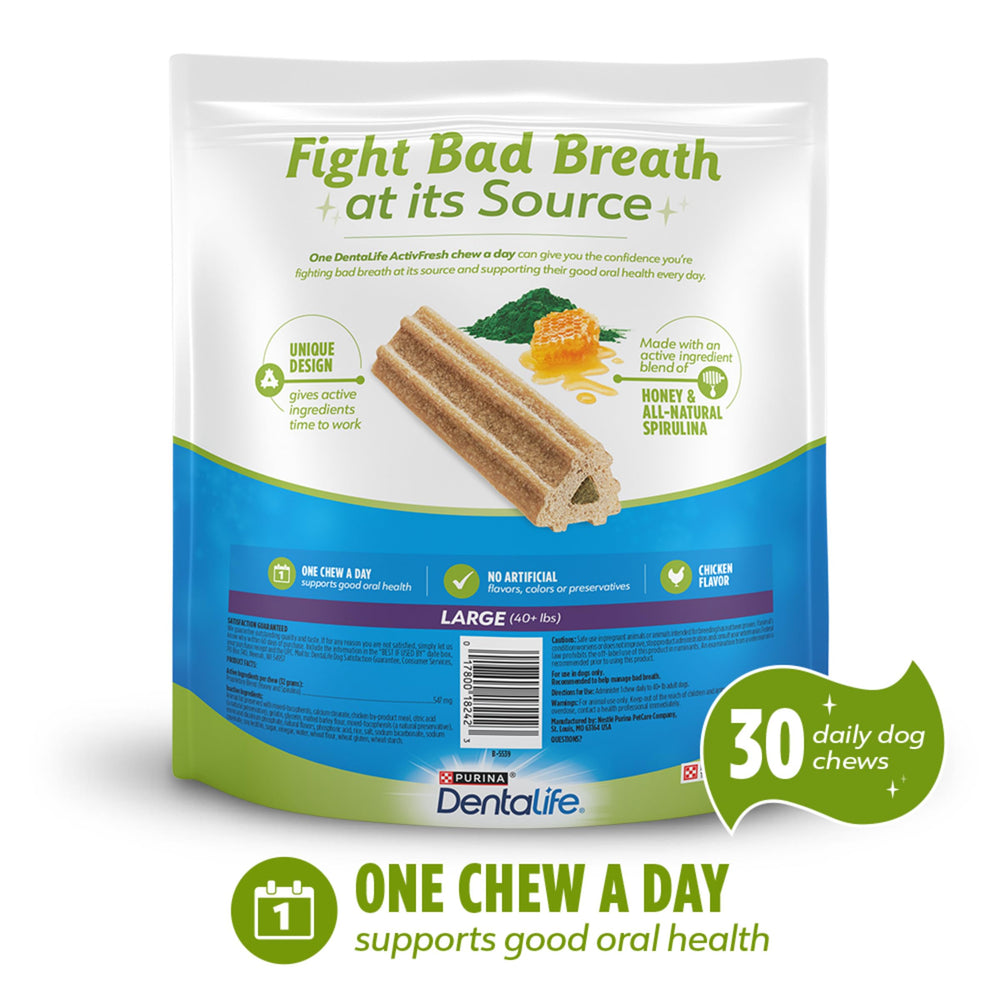 Dentalife ActivFresh avec neuf crêtes, stimulation et mastication