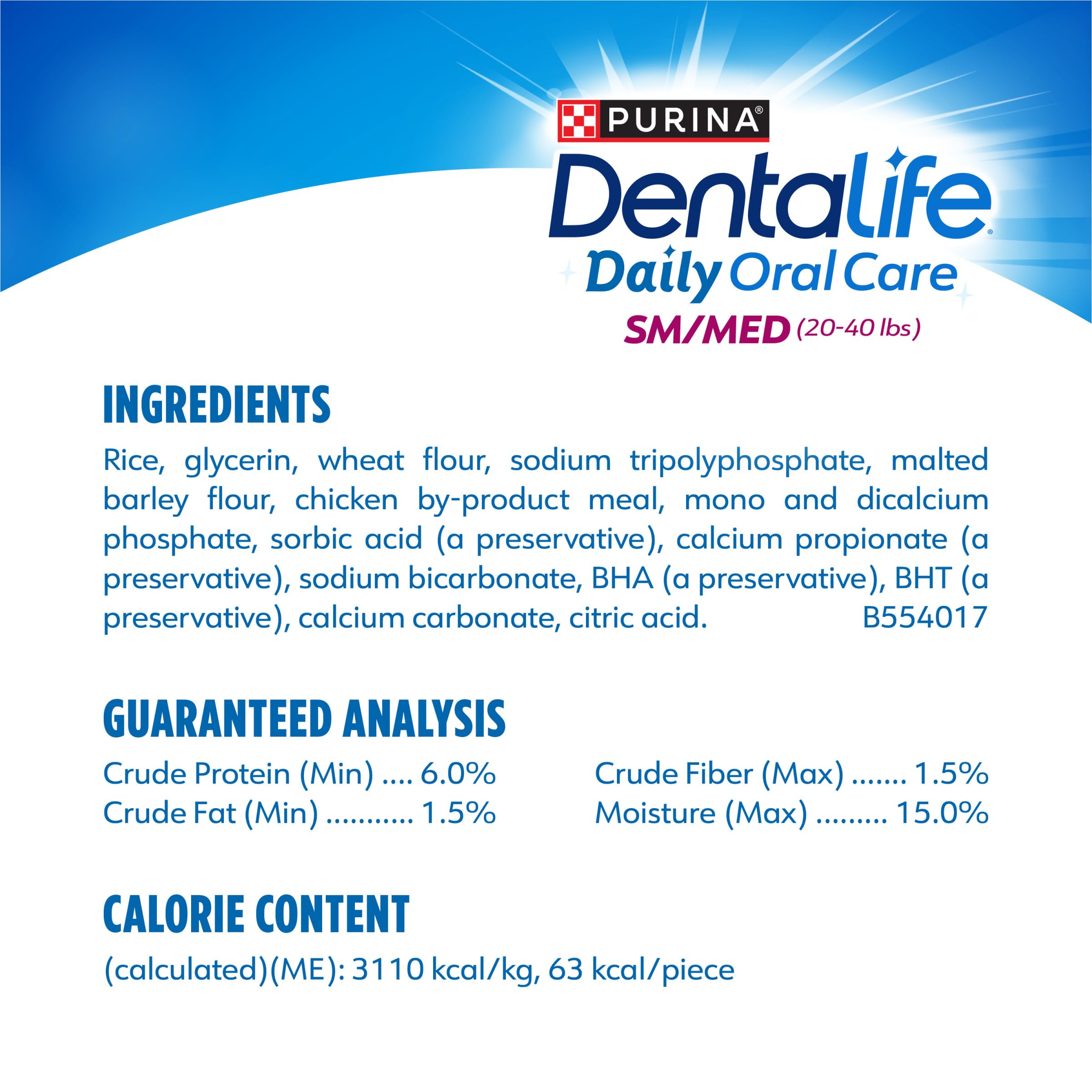 Logo VOHC sur l’emballage DentaLife indiquant l’efficacité contre le tartre.