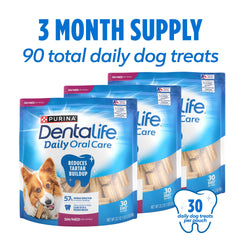 Dentalife : friandises dentaires pour petits chiens, aide au nettoyage ciblé des dents.