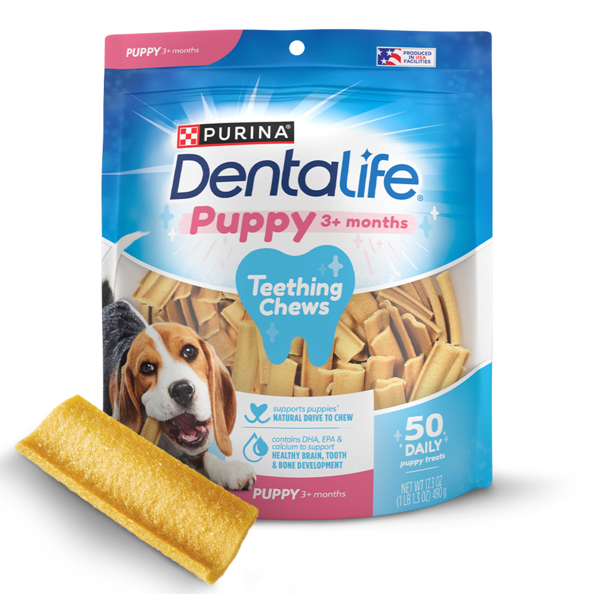 Dentalife paquets refermables chiot pratiques pour recompense lors apprentissage