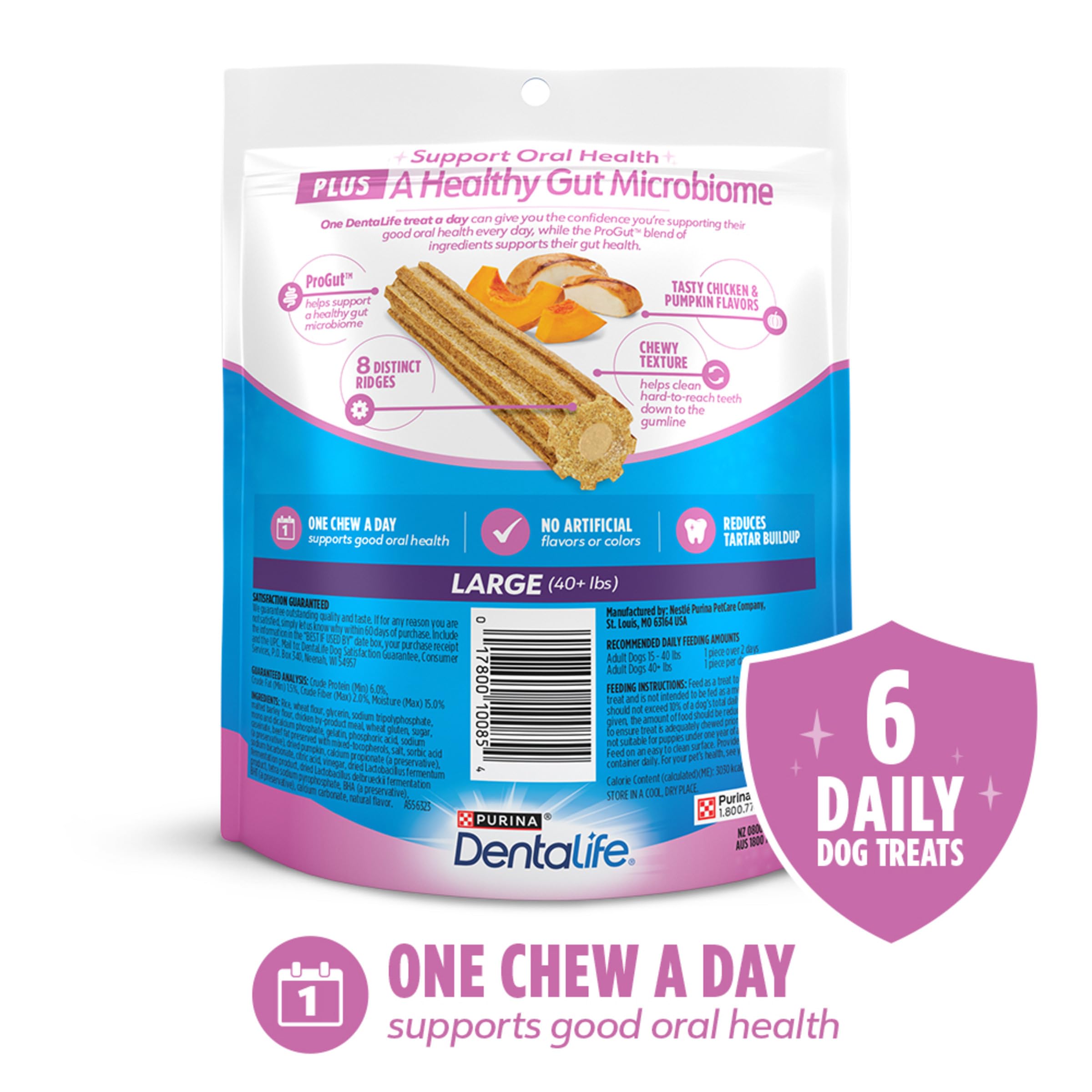 Dentalife Plus emballage refermable pour garder la fraîcheur.